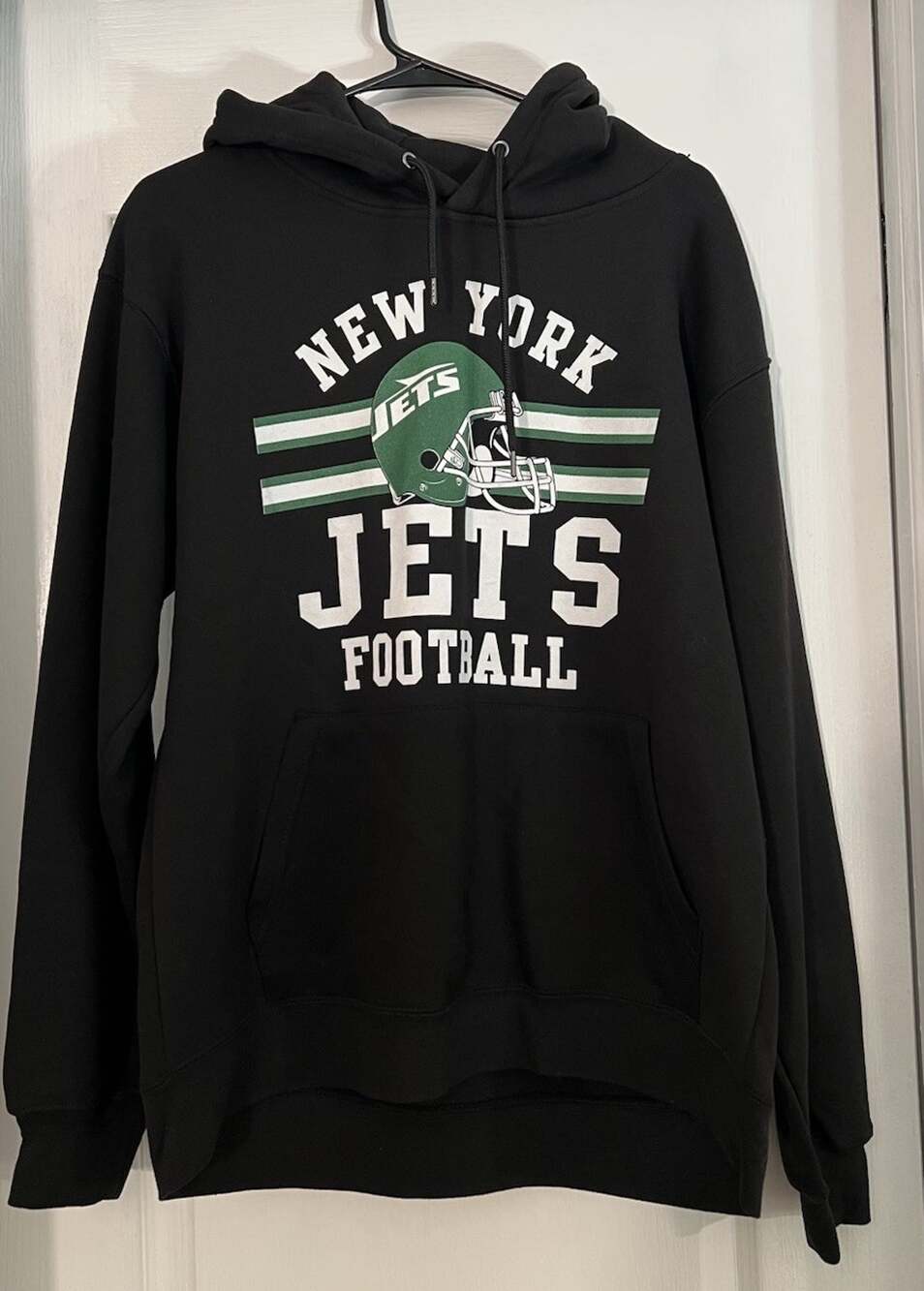 New York Jets Hoodie Mens M Black NFL Football Pullover Sweatshirt NWT